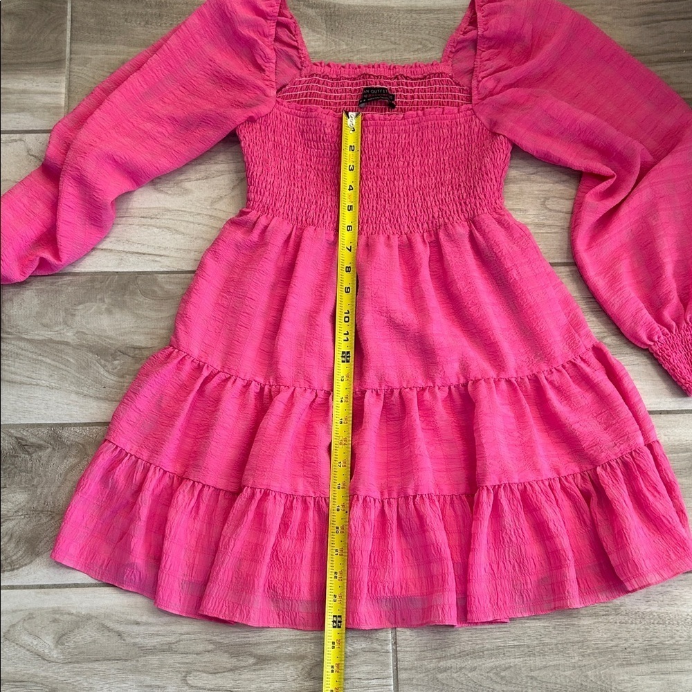 Urban Outfitters Vibrant Pink Long Sleeve Dress - Picture 7 of 8